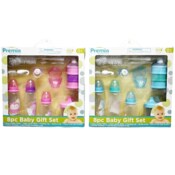 Wholesale - 8pc PREMIA BABY FEEDING GIFT SET 2-ASST COLORS C/P 12, UPC: 810002208270